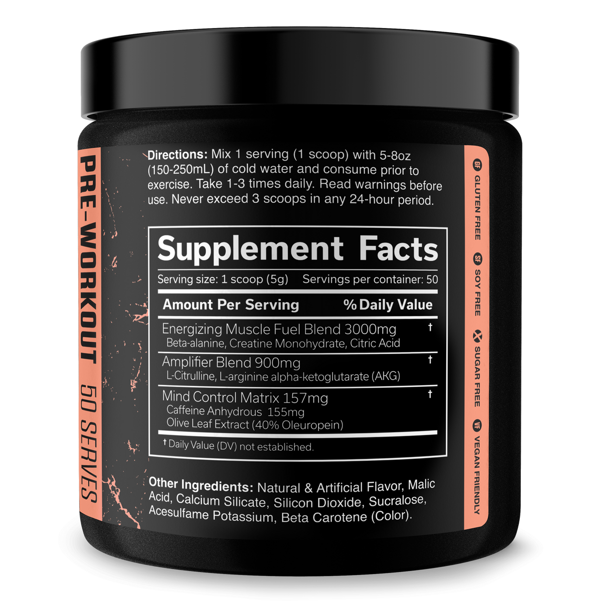Pre Workout Fitness Performance Supplement