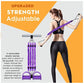 Multifunction Fitness Pedal Exerciser Elastic Pull Rope
