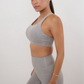 I Am Glowing Frosty Gray Quick Dry Butter Legging