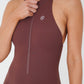 I am Limitless Zipper Bodysuit in Chocolate