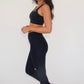 I am Beautifully Radiant Quick Dry Black Sports Bra