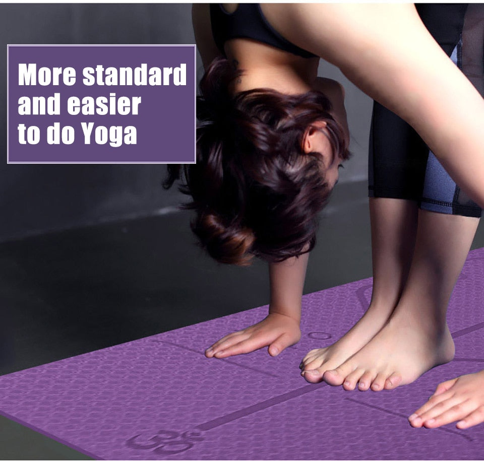 1830x610x6mm TPE Non Slip Yoga Mat