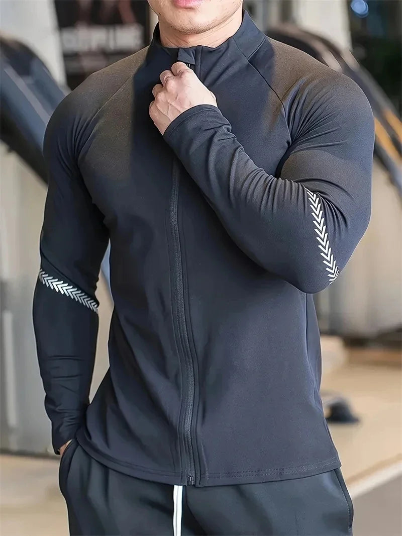 Men's Compression Sports Jacket Quick Dry Fitness