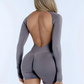 Women’s Slim Fit Long Sleeve Yoga Jumpsuit & Bodycon Romper