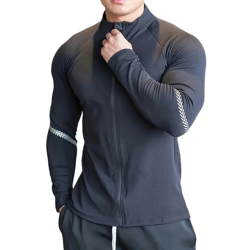 Men's Compression Sports Jacket Quick Dry Fitness