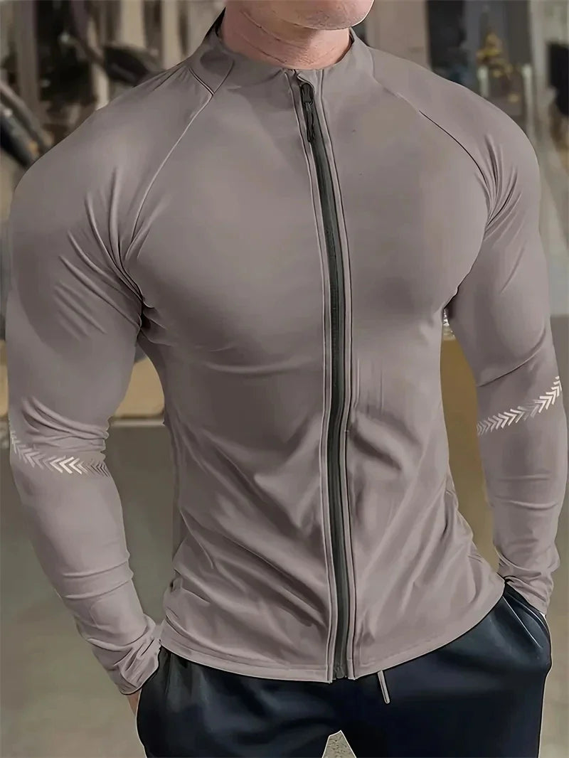 Men's Compression Sports Jacket Quick Dry Fitness