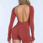 Women’s Slim Fit Long Sleeve Yoga Jumpsuit & Bodycon Romper